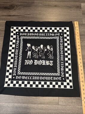 No Doubt Graphic Bandana Scarf - Black & White bought at the Spere in Vegas
